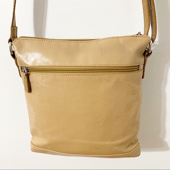 Giani Bernini Leather Convertible Crossbody Shoulder Bag Croc Embossed Trim - Picture 6 of 16